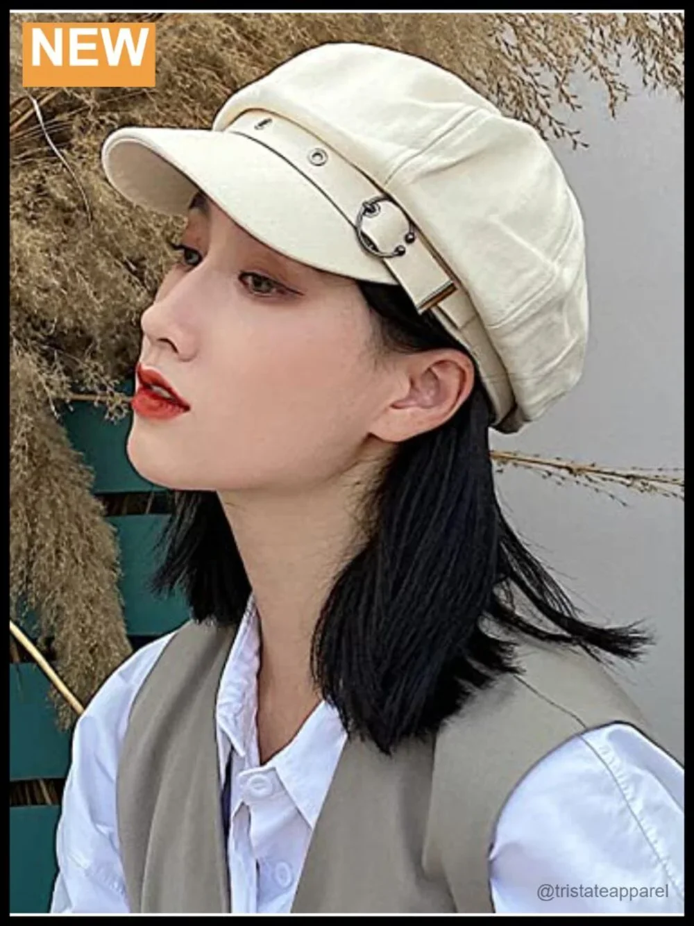 Women's Cotton Newsboy Cap Beret Style Adjustable Lightweight